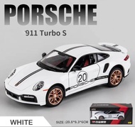 Die Cast Model Porsche 911 Turbo S Diecast Car Model Alloy Car Diecast Model Toy Vehicle Sound Light