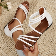 sandal tapak tebal sandal tinggi tebal sandal tapak tinggi Roman Sandals - Ethnic Style Retro Cross 