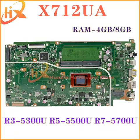 KEFU X712U Mainboard For ASUS X712UA M712UA D712UA Laptop Motherboard R3-5300U R5-5500U R7-5700U RAM