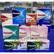 PANADOL BIASA REGULAR , ACTIFAST, SOLUBLE, EXTEND, OBTIZORB, EXTRA, CHILDREN, MENSTRUAL, COLD + FLU D, 650 x1 Papan Stri