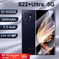 [Baru]Galax S22 Ultra hp murah Handphone 12GB + 512GB Smartphone 5G Ponsel Android 5800mAh Baterai Besar Ponsel