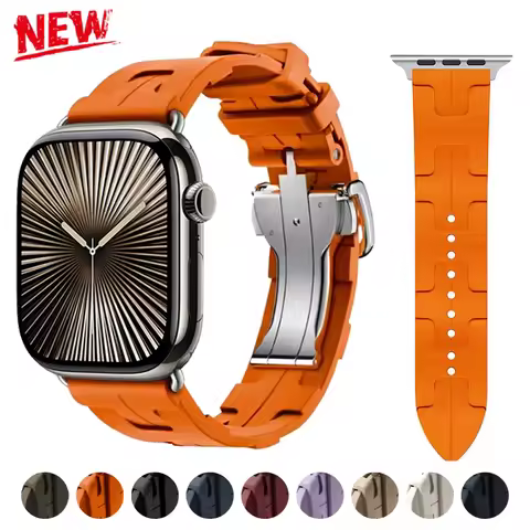 Kilim Single Tour Strap For Apple Watch 11 46 42mm Silicone Bracelet Band For Iwatch 10 9 8 se 49/45