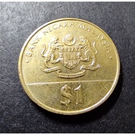 Malaysia Commemorative Old Coin RM 1 Ringgit ( 30 Years Merdeka)