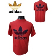 [ADIDAS BIG LOGO] Baju Vintage Bunga Depan Belakang Tahun 80-90an. RARE - LIMITED - TSHIRT - COLLECT