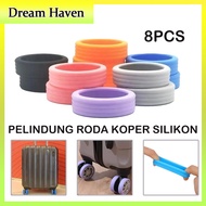 8PCS Silicone Luggage Wheel Protectors Universal Luggage Wheel Covers / Protectors Replacement Rubbe