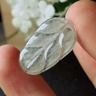 【一葉致富】玻璃種飄雪花葉子 | 裸石 | 天然緬甸A貨翡翠 | 送禮