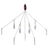 Bassdash Umbrella Fishing lure Rig 5 Arms Alabama Rig Head Swimming Bait Bass Fishing Group Lure Sna