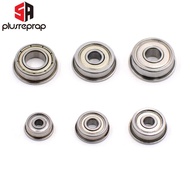 10PCS Flange Ball Bearings F623zz F624zz F625zz F604zz F606zz F688zz untuk Bahagian Pencetak 3D Roda