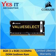 CORSAIR 8GB 2133MHZ DDR4 SODIMM Notebook RAM (CMSO8GX4M1A2133C15)