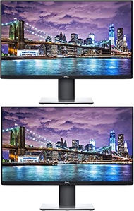 Dell 2019 P2719H 27 Inch Full HD (1920 x 1080) IPS LED-Backlit Monitor 2-Pack with USB, HDMI, VGA, a