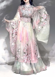 Spring Summer New Style Womens Hanfu Traditional Chinese Costume Embroidered Plum Blossom Heavy Work