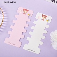 Hbid 50Pcs Label Kartu Display Kardus Aksesoris Rambut Lucu Handmade