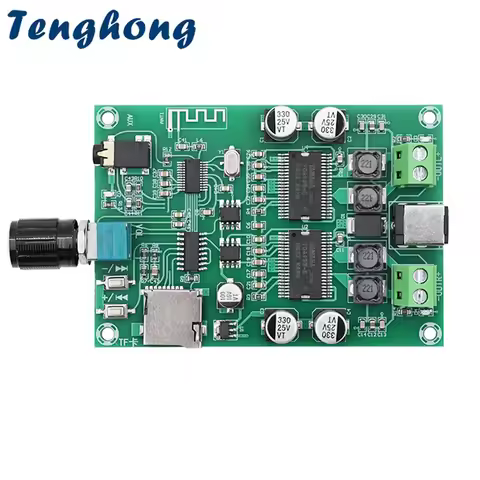 Tenghong 1pcs Bluetooth 5.0 Digital Stereo Amplifier Board 20W+20W YDA138-E Dual Channel Wireless HD