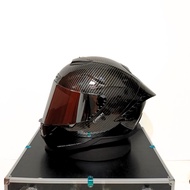 JS ARMOR Helm Full Face Original SNI Spoiler 3D - Carbon Glossy