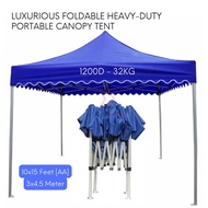 Blue Color 10x15 Feet Luxurious Super Heavy Duty Foldable Canopy Tent Gazebo Folding Portable Tent