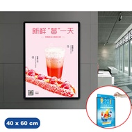 - JCFLEX Light Box Display Frame Poster LED Slim Pull Out 16W 40x60cm - L-245 -