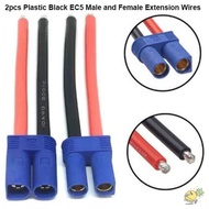 WXDX.TH 2pcs EC5 Connection Wires, EC5 Male and Female Black Extension Wires, High Quality Plastic 6