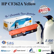 G&G compatible toner for HP Cf362Y  HP 508 ( interntional brand with 2 Years warranty)