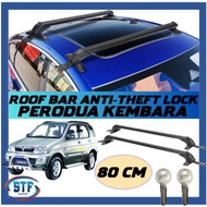 Portable Car Roof Rack Cargo Roof Carrier Luggage Anti Theft Cross Bicycle Roof Bar Kereta 80cm For 