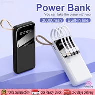 [SG Ready Stock] 30000 Mah 4 in 1 Cable Fast Charging Power Bank LED Display Digital Powerbank