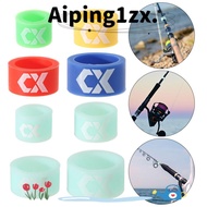 NG1ZX Fishing Rod Stop Luminous Silicone O Rings Finger Rod Ring Anti-skid Pole Sleeve Rod Stop Ring