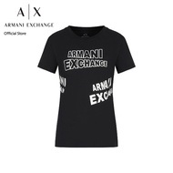 AX Armani Exchange เสื้อยืดผู้หญิง รุ่น AX 3RYTBD YJCHZ1200 - สีดำ