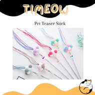 Colourful Cat Fairy Stick Teaser with Cotton BallHead Mainnan Kucing 仙女棒猫玩具