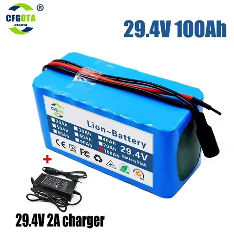 29.4V 100Ah 7s3p 18650 battery lithium battery Suitable for 24V-29.4V motors Lithium ion Battery pac