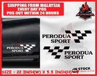 PERODUA SPORT CAR STICKER SEPASANG KIRI KANAN STICKER