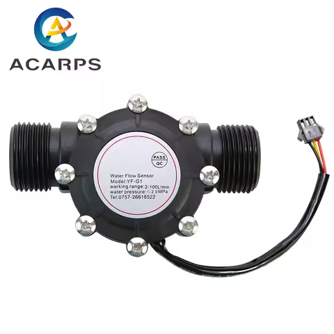 1/2" 3/4" 1" 1-1/2" 1-1/4" 2" Water Flow Sensor Hall Flow Sensor Flow Meter 1.75 MPa Water Flow Sens