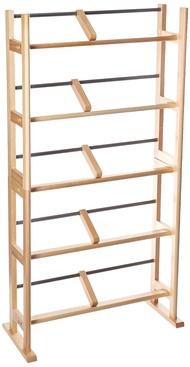 Atlantic Element Media Storage Rack - Holds Up to 230 Cds or 150 Dvds, Contemporary Wood & Metal Des