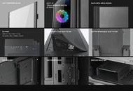 AbkoNCore Cronos 750 Mid Tower Case with TG side window (USB3.0) - Black
