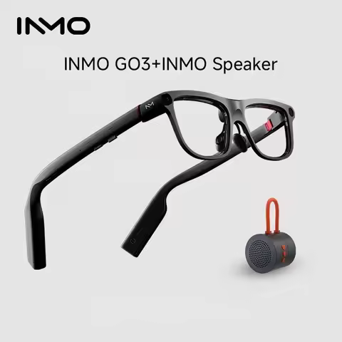 INMO Go3 AI Smart Glasses 1.3" OLED Screen Translation (161 Languages) Speech Teleprompter Replaceab
