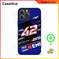 Alex Rins AR42 Yamaha MotoGP Phone Case for iPhone 17 Pro Max / iPhone 16 Pro Max / 15 Pro Max / 13 