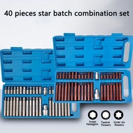 40pcs Star Bits Set, Torx Head Screwdriver Bit Set, S2 Steel Magnetic Security Tamper Proof Star 6 P