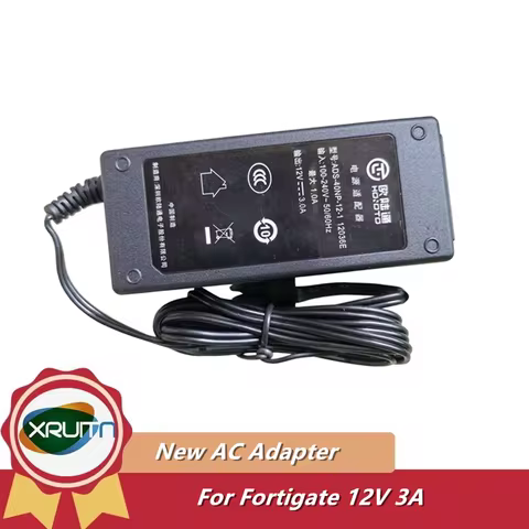12V 3A 36W AC Adapter Power Charger For fortigate FORTINET AD036RAB-FTN3 FG-60D 30E-3G4G 60E Fortiwi