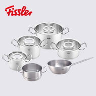 [Trả góp 0%] Bộ Nồi Thép Fissler Original Profi 6 Món cao cấp - Dùng Được Cho Bếp Từ Máy Rửa Chén Sả