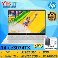 HP Pavilion 14-ce3074tx Laptop Tranquil Pink ( i7-1065G7, 8GB, 512GB SSD, Nvidia MX250 2GB, Win10, 2