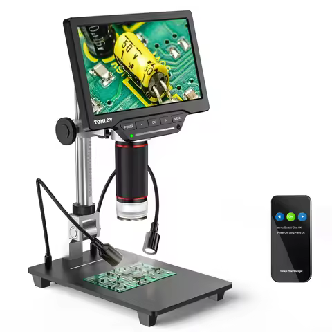 TOMLOV DM201 Pro Digital HDMI Microscope High Definition Industrial Inspection Mobile Phone Magnifyi