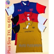 (2XL-6XL) Plus size T-Shirt Collar Lelaki Hket S sampai 6XL