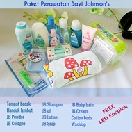 Johnsons sabun bayi shampo bayi paket perlengkapan mandi Perawatan skincare bayi baru lahir