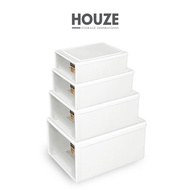 HOUZE - 4L | 18L | 36L Single Tier Drawer Box [ Container | Organizer | Storage]
