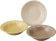 Yamaka Shoten YMK80-76 Plate, Deep Plate, Small Bowl, Salad Bowl, Yogurt, Microwave Safe, Dishwasher