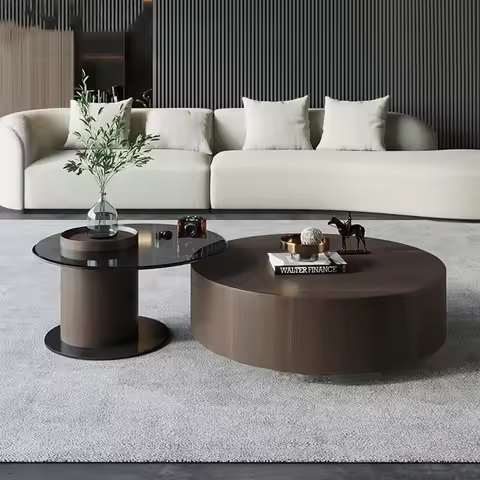 Coffee Table Living Room Table Nesting Neat Round Coffee Tables Center Tables Living Room Balcony Or