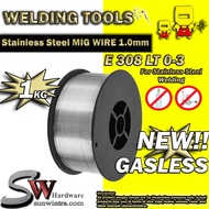 SW Hardware MIG Wire GASLESS Stainless Steel Coil 1.0MM X 1KG (SUITABLE FOR ALL MIG MODEL) E308LT0-3