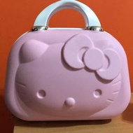 Hello Kitty 粉色 硬殼 化粧箱 化妝箱 手提包 鋁合金 A3 工具箱  TRENY 手提箱 背帶50元