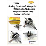 HYPERSPEED HPSP Y15ZR JET UP4.65(+9.3mm) RACING CRANKSHAFT COMP SET WITH CON ROD & BEARING SEBIJI DE