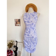 Purple rounder sleeveless dress