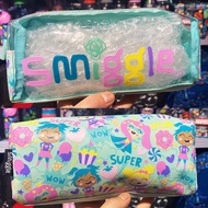 Australia smiggle Stationery Primary School Students Large-Capacity Transparent Pencil Case Double Zipper Tutorial Bag