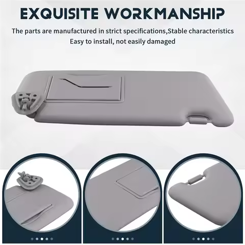 Car Sun Visor Inside Sunshade Gray For Hyundai I30 I30CW 2008-2011